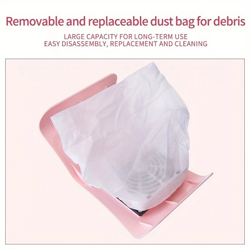 Nail Dust Collector: USB-Powered, Strong Suction, One-Touch Operation, Say Goodbye to Dust Troubles.WHITE - Image 5