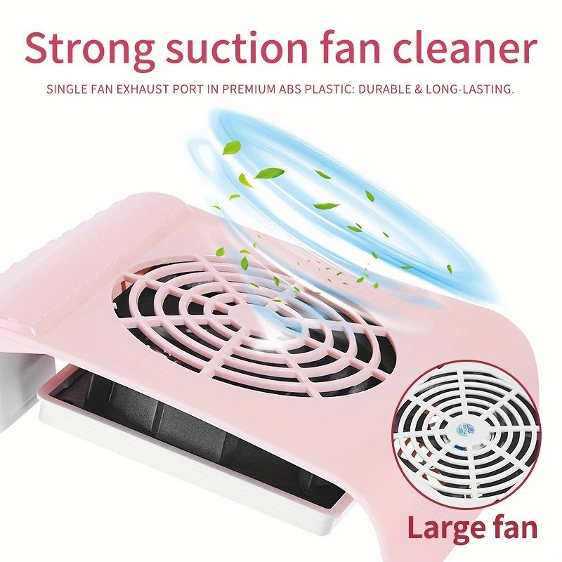 Nail Dust Collector: USB-Powered, Strong Suction, One-Touch Operation, Say Goodbye to Dust Troubles.GREEN - Image 7