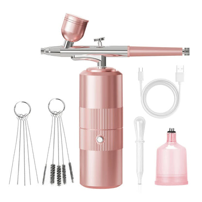 Black Portable Wireless Airbrush Kit, Versatile for Nail Art, Painting, Makeup, and Model Making - Image 7