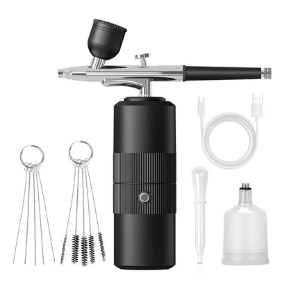 Pink Portable Wireless Airbrush Kit, Versatile for Nail Art, Painting, Makeup, and Model Making - Image 7
