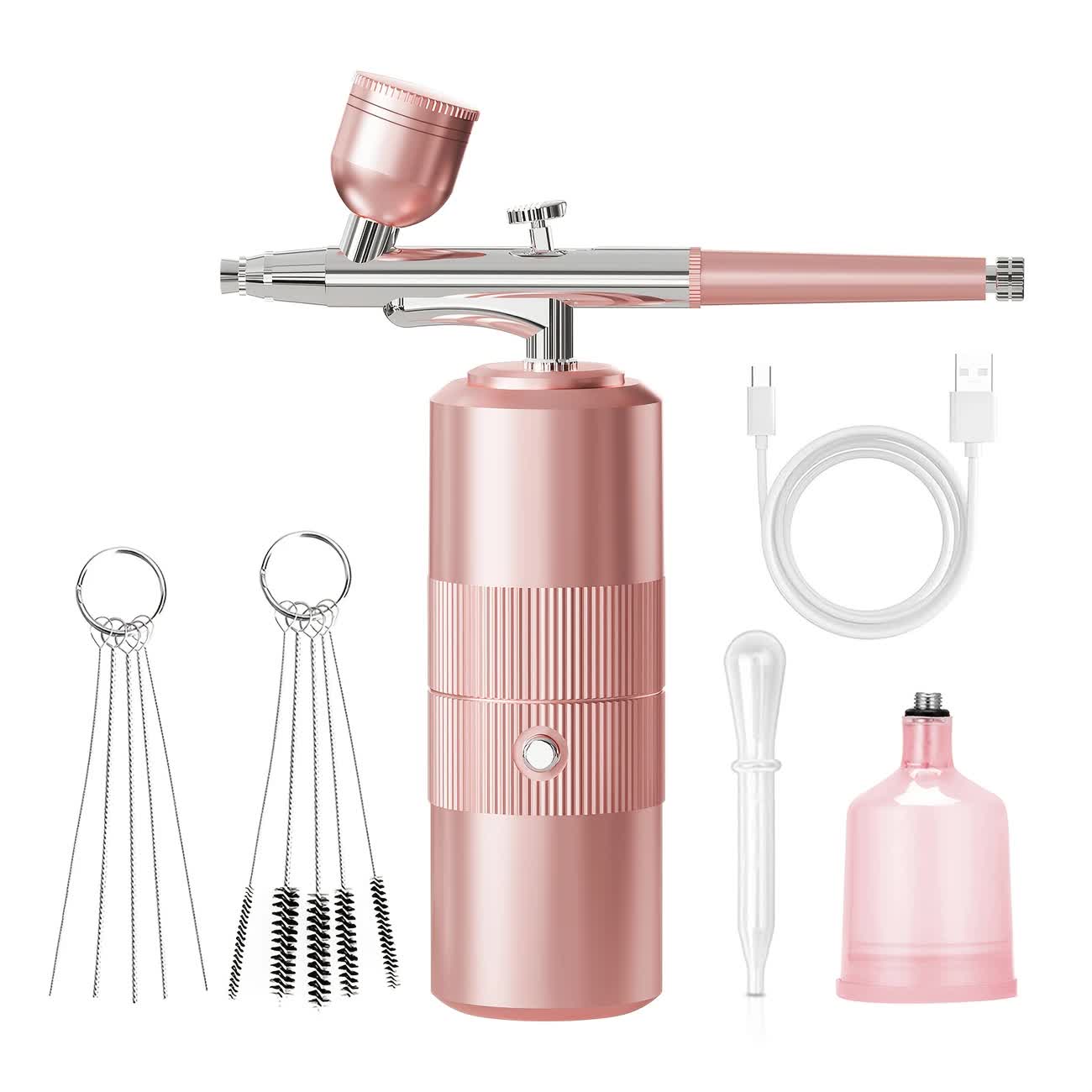 Green  Portable Wireless Airbrush Kit, Versatile for Nail Art, Painting, Makeup, and Model Making - Image 7