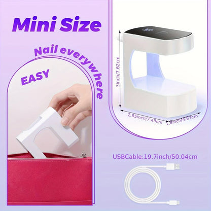 Mini Nail Lamp: Portable, Fast-Drying, Enjoy DIY Nail Fun On-the-Go - Image 2