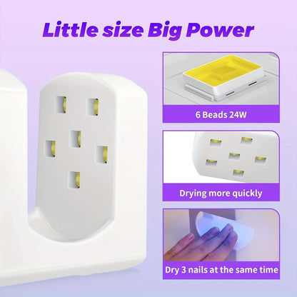 Mini Nail Lamp: Portable, Fast-Drying, Enjoy DIY Nail Fun On-the-Go - Image 7