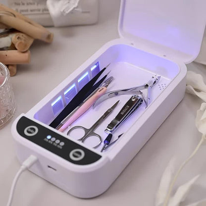 Portable Nail Disinfection Box, USB powered. Built‑in UV fast sterilization, suitable for nail and tattoo tools, PVC/plastic material, the ideal hygiene assistant for salons and studios. - Image 8