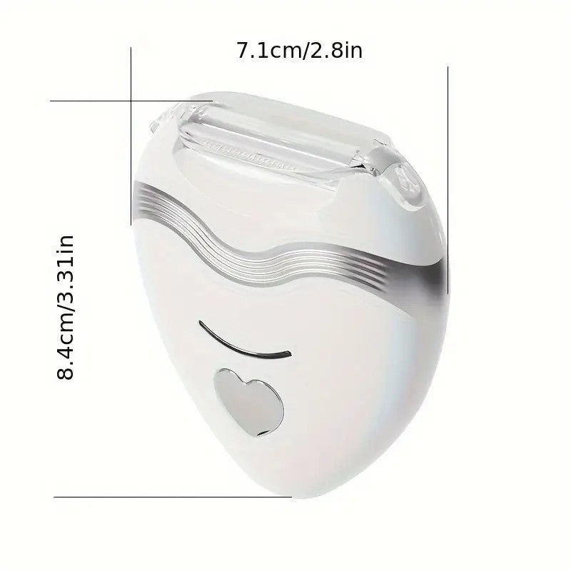 pink 3-in-1 Women's Electric Hair Remover, suitable for both dry and wet use. Designed for bikini, eyebrows, face, and underarms. Portable, rechargeable, cordless, gentle yet effective. - Image 8