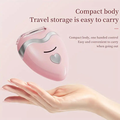 WHITE  3-in-1 Women's Electric Hair Remover, suitable for both dry and wet use. Designed for bikini, eyebrows, face, and underarms. Portable, rechargeable, cordless, gentle yet effective. - Image 7