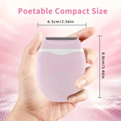 GREEN  Women's Electric Hair Remover, Portable Shaver, suitable for bikini line, legs, and underarms, with detachable blade head. - Image 7