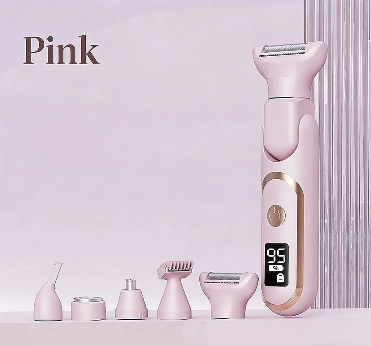 Women's Whole Body Electric Hair Removal Device, Painless Hair Removal, Type-C Fast Charging .pink