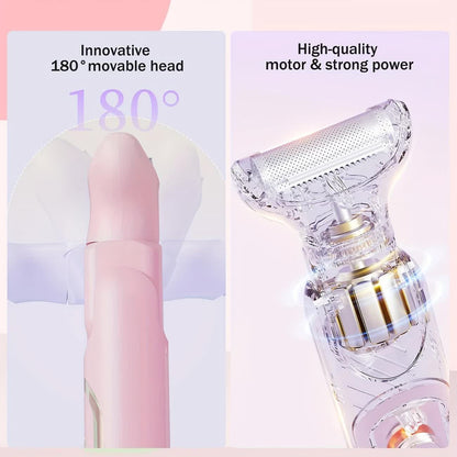 Women's Whole Body Electric Hair Removal Device, Painless Hair Removal, Type-C Fast Charging .pink - Image 2