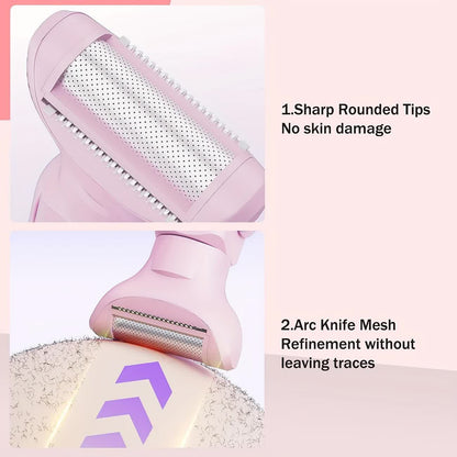 Women's Whole Body Electric Hair Removal Device, Painless Hair Removal, Type-C Fast Charging .pink - Image 3