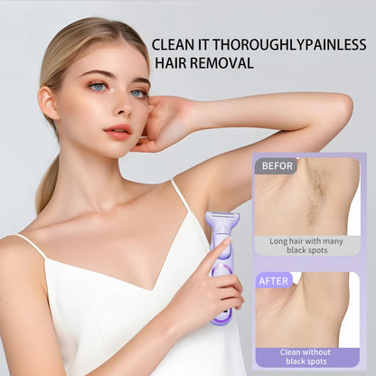 Women's Whole Body Electric Hair Removal Device, Painless Hair Removal, Type-C Fast Charging .pink - Image 4
