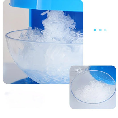 1 Multi-Function Shaved Ice Machine and Snow Ice Maker – Compact Manual Ice Shaver with Smoothie and Milkshake Making Functions. blue - Image 3