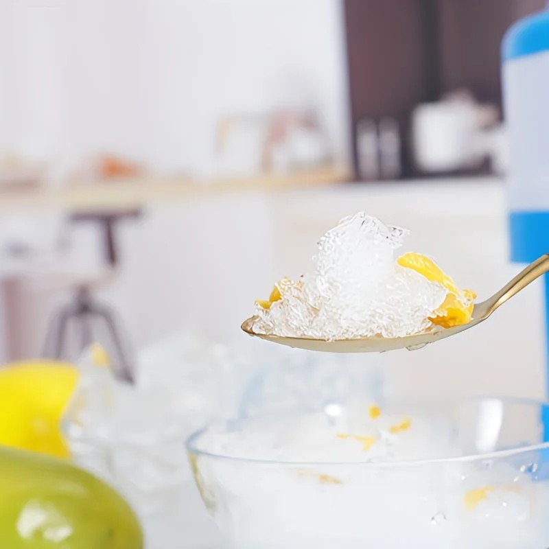 1 Multi-Function Shaved Ice Machine and Snow Ice Maker – Compact Manual Ice Shaver with Smoothie and Milkshake Making Functions. blue - Image 5