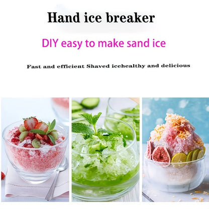 1 Multi-Function Shaved Ice Machine and Snow Ice Maker – Compact Manual Ice Shaver with Smoothie and Milkshake Making Functions. blue - Image 7
