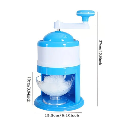 1 Multi-Function Shaved Ice Machine and Snow Ice Maker – Compact Manual Ice Shaver with Smoothie and Milkshake Making Functions. blue - Image 8