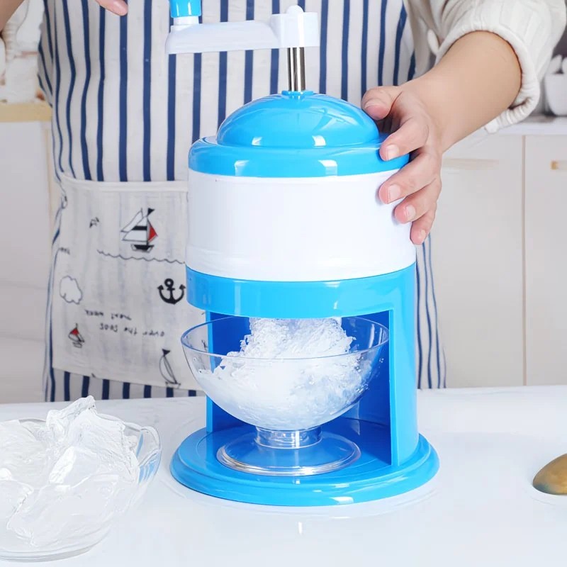 1 Multi-Function Shaved Ice Machine and Snow Ice Maker – Compact Manual Ice Shaver with Smoothie and Milkshake Making Functions. blue - Image 9