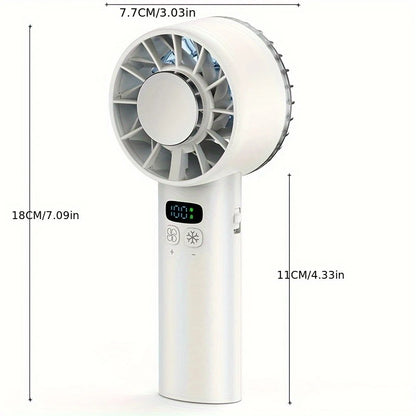 Hurricane Ice-Bag High-Speed Fan｜100-Speed Adjustable, Second-Level Cooling, Lightweight and Portable Summer Travel Essential.BLACK - Image 9