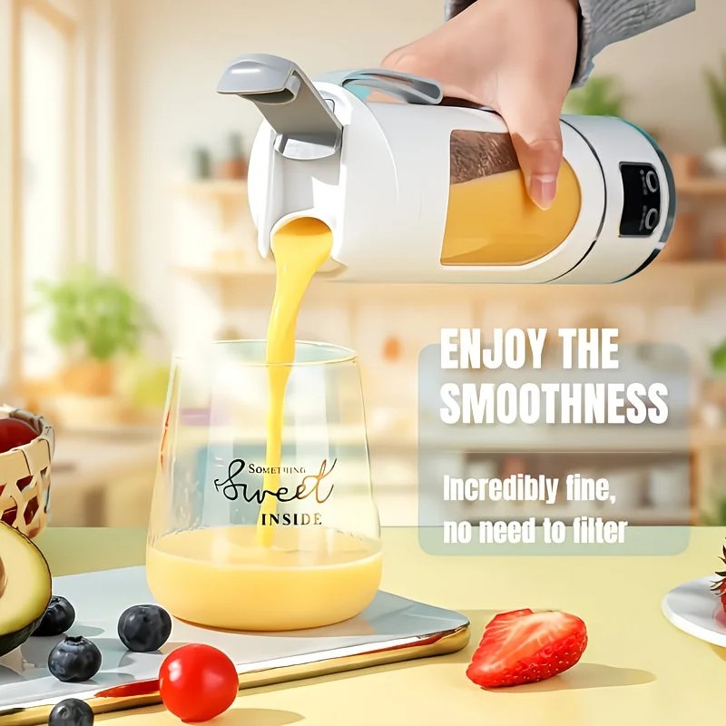 （Green)Portable USB Charging Blender & Juicer - Easy to Clean, Suitable for Fruit and Vegetable Drinks, Smoothies - Capacity Ranging from 10.14 oz to 16.91 oz - Image 8