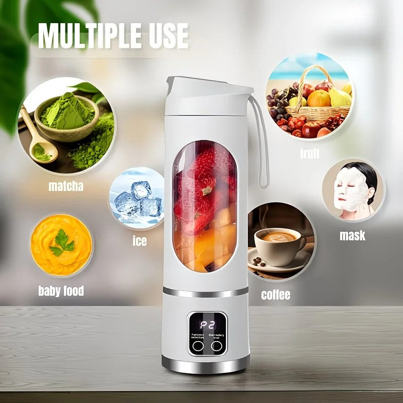 (Purple)Portable USB Charging Blender & Juicer - Easy to Clean, Suitable for Fruit and Vegetable Drinks, Smoothies - Capacity Ranging from 10.14 oz to 16.91 oz - Image 2