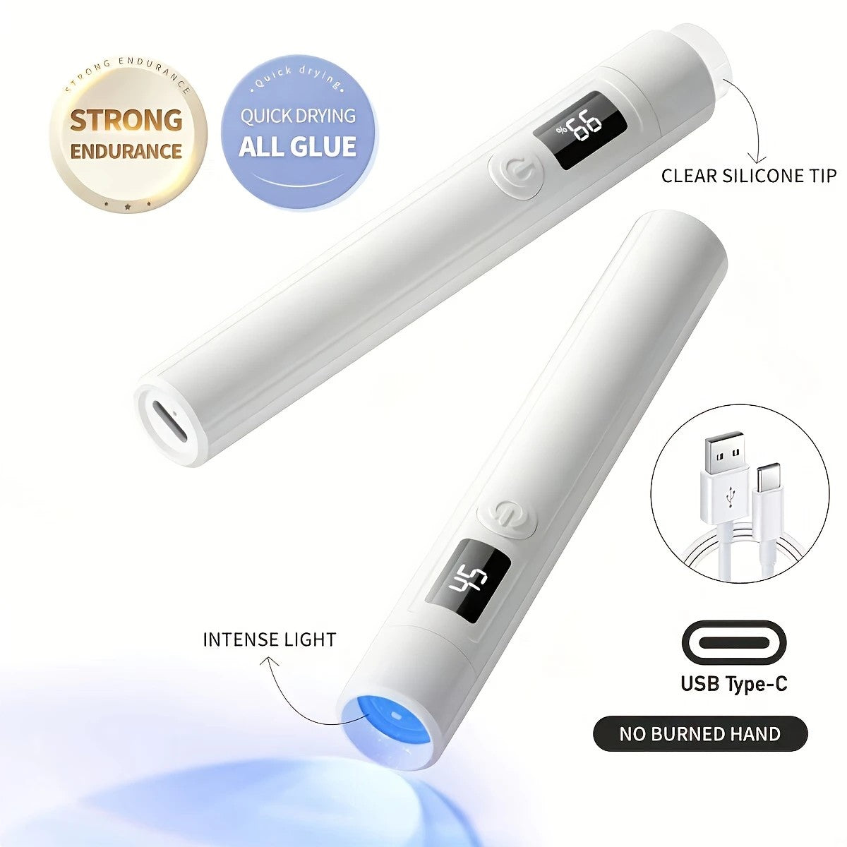 2-in-1 Nail Lamp: Handheld & Stand, 6-LED Fast Dry, Type-C Fast Charge, Smart Timer, Home/Travel DIY Nail Art Essential - Image 7