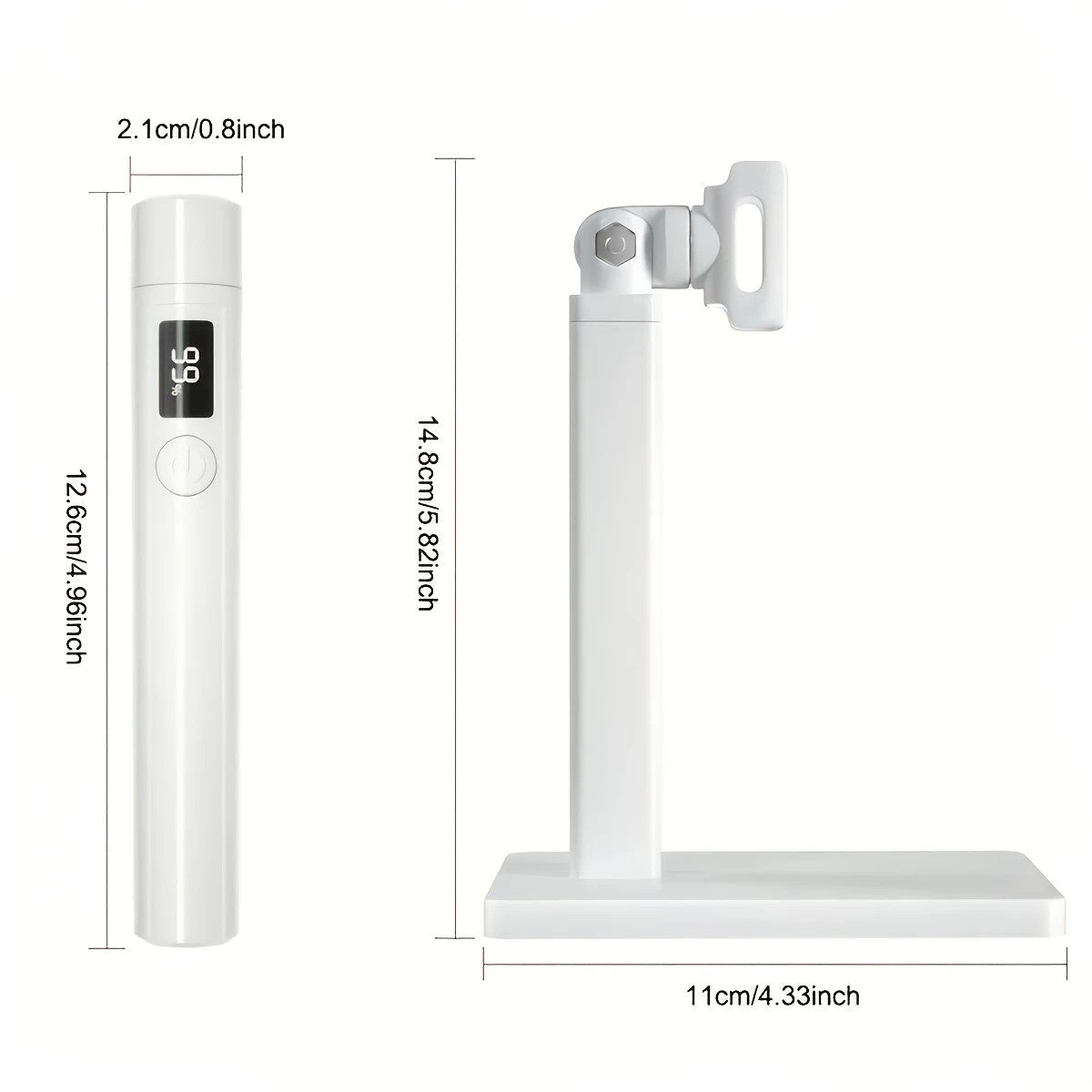 2-in-1 Nail Lamp: Handheld & Stand, 6-LED Fast Dry, Type-C Fast Charge, Smart Timer, Home/Travel DIY Nail Art Essential - Image 8