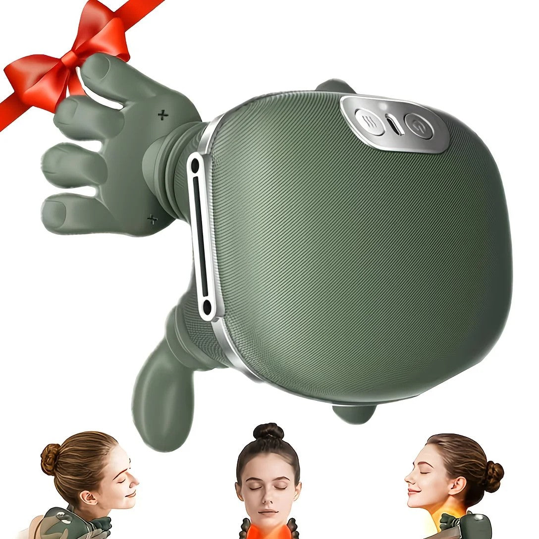 USB Heated Neck, Shoulder, and Back Massager – 6D Simulated Human-Hand Deep Kneading Technology, Multi-Part Massage for Neck, Shoulders, Back, and Legs, Relieving Office Fatigue and Muscle Tension Caused by Prolonged Sitting - Image 4
