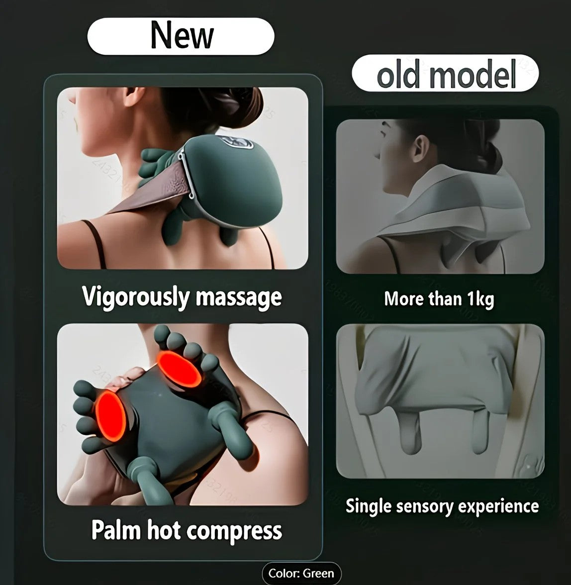 USB Heated Neck, Shoulder, and Back Massager – 6D Simulated Human-Hand Deep Kneading Technology, Multi-Part Massage for Neck, Shoulders, Back, and Legs, Relieving Office Fatigue and Muscle Tension Caused by Prolonged Sitting - Image 9