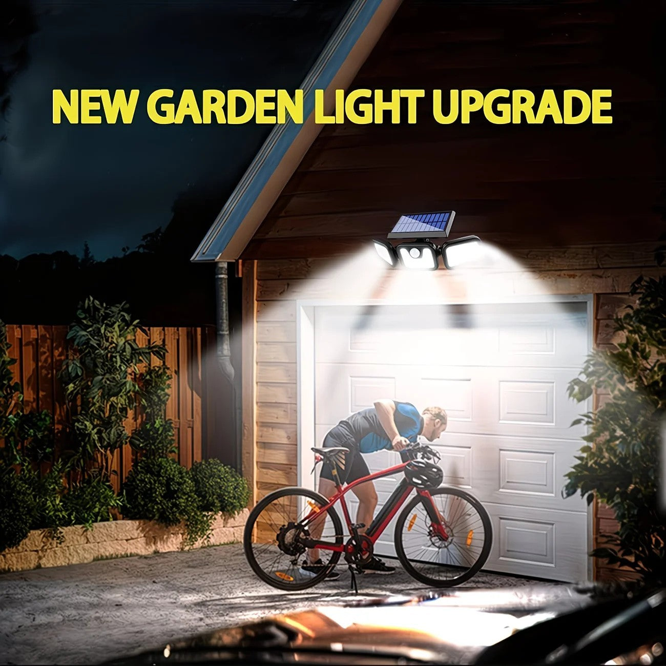 74 LED Solar Motion Sensor Light with Movement Detection, 3 Brightness Modes Outdoor Wall Lamp, Suitable for Front Door, Yard, Garage, Terrace. - Image 3