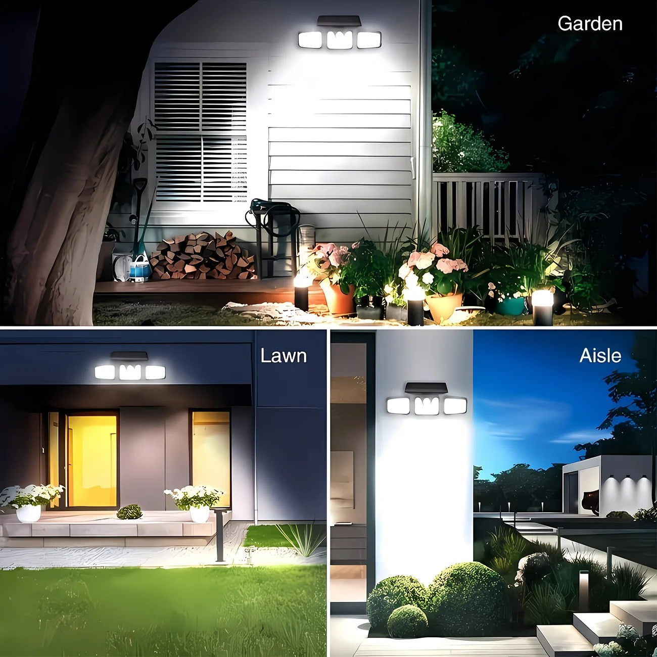 74 LED Solar Motion Sensor Light with Movement Detection, 3 Brightness Modes Outdoor Wall Lamp, Suitable for Front Door, Yard, Garage, Terrace. - Image 6