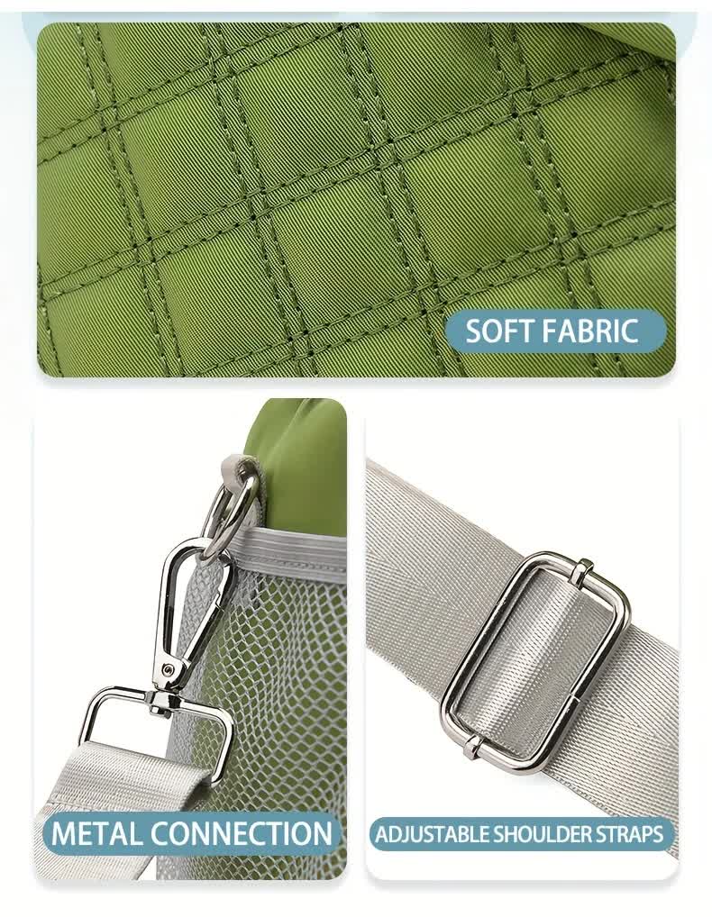 purple Large Capacity Travel Bag / Lunch Bag. Expandable 5cm, Multi-Compartment Storage, Hand/Shoulder Carry, Multi-Color Portable for Trips - Image 9
