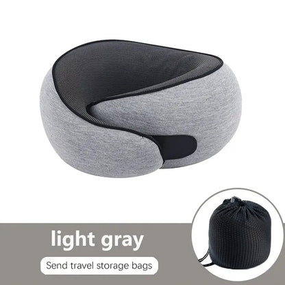 black Snail Airplane Neck Pillow – Travel pillow with soft supportive design, ideal for sleep, cars, trains, the office, and home use. Includes a washable pillowcase and portable cervical support pad with storage bag. - Image 8