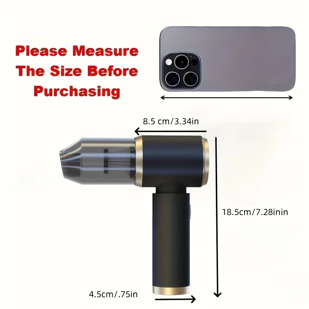 Blow-Suction Integrated Cordless Handheld Vacuum, Powerful & Portable Design, Ideal for Cars, Homes, Offices, Effortlessly Cleans Pet Hair. - Image 9