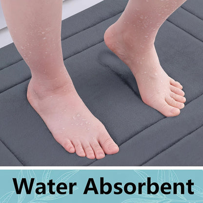 RED Geometric Pattern, Soft Lightweight Skin-Friendly, Bathroom Accessory, Toilet Anti-Slip Mat, Bathroom Mat, Machine Washable, Suitable for Shower Room, Bathroom Doorway, Bedroom Room Decoration, Modern Bath Mat, Durable Bathroom Floor Mat - Image 4