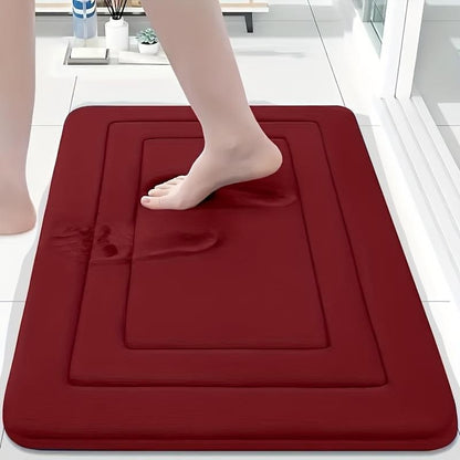 Grey  Geometric Pattern, Soft Lightweight Skin-Friendly, Bathroom Accessory, Toilet Anti-Slip Mat, Bathroom Mat, Machine Washable, Suitable for Shower Room, Bathroom Doorway, Bedroom Room Decoration, Modern Bath Mat, Durable Bathroom Floor Mat - Image 7