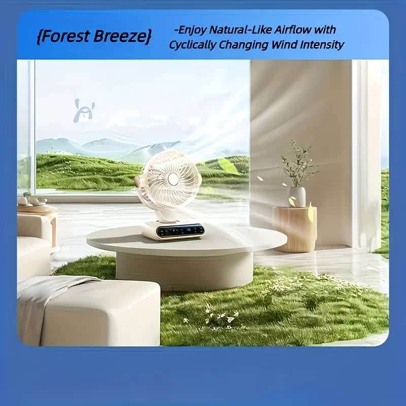 Grayish Purple   AI Smart Circulating Fan: 4 Modes + Silent Airflow, Your All-Scenario Cooling Companion。 - Image 3