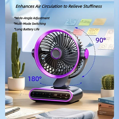 Grayish Purple   AI Smart Circulating Fan: 4 Modes + Silent Airflow, Your All-Scenario Cooling Companion。 - Image 7