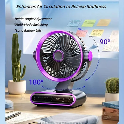 Grayish Purple   AI Smart Circulating Fan: 4 Modes + Silent Airflow, Your All-Scenario Cooling Companion。 - Image 7