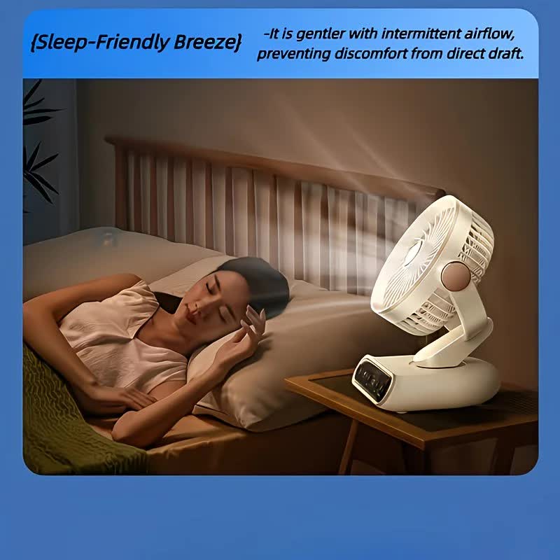 Cream rice，AI Smart Circulating Fan: 4 Modes + Silent Airflow, Your All-Scenario Cooling Companion - Image 4