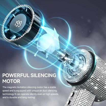 White Diamond /Diamond - style Handheld Mini Fan, Exquisite and Long - lasting Battery Life - Image 9