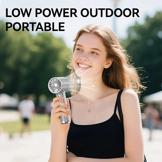 Colored diamond/Diamond - style Handheld Mini Fan, Exquisite and Long - lasting Battery Life - Image 8