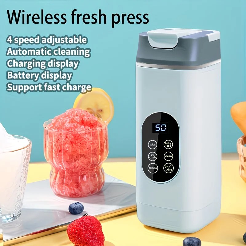 Portable Wireless Fresh Juice Maker: Freshness in a Cup, Anywhere, Anytime.  white - Image 7