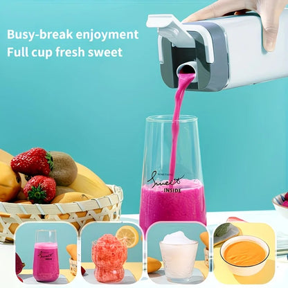 Portable Wireless Fresh Juice Maker: Freshness in a Cup, Anywhere, Anytime.  BLACK - Image 2