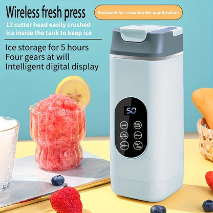 Portable Wireless Fresh Juice Maker: Freshness in a Cup, Anywhere, Anytime.  BLACK - Image 4