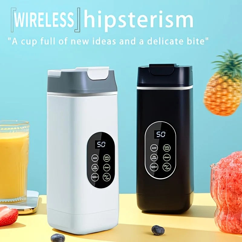 Portable Wireless Fresh Juice Maker: Freshness in a Cup, Anywhere, Anytime.  BLACK - Image 5