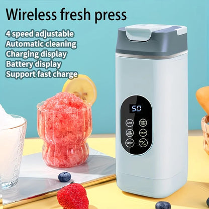 Portable Wireless Fresh Juice Maker: Freshness in a Cup, Anywhere, Anytime.  BLACK - Image 7