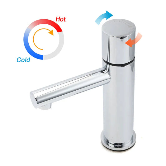 WELS Bathroom Basin Mixer Vanity Sink Bubble Faucet Tap Laundry Brass Chrome Set - Image 2