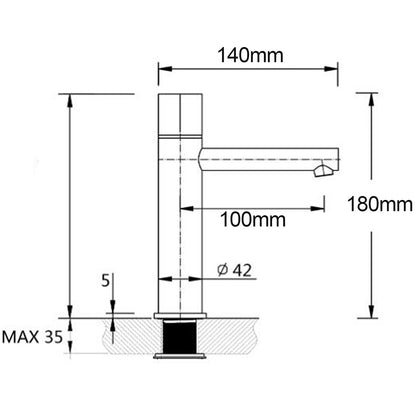 WELS 6L/min Rose Gold Basin Mixer Vanity Sink Bubble Faucet Tap Washing Laundry - Image 7