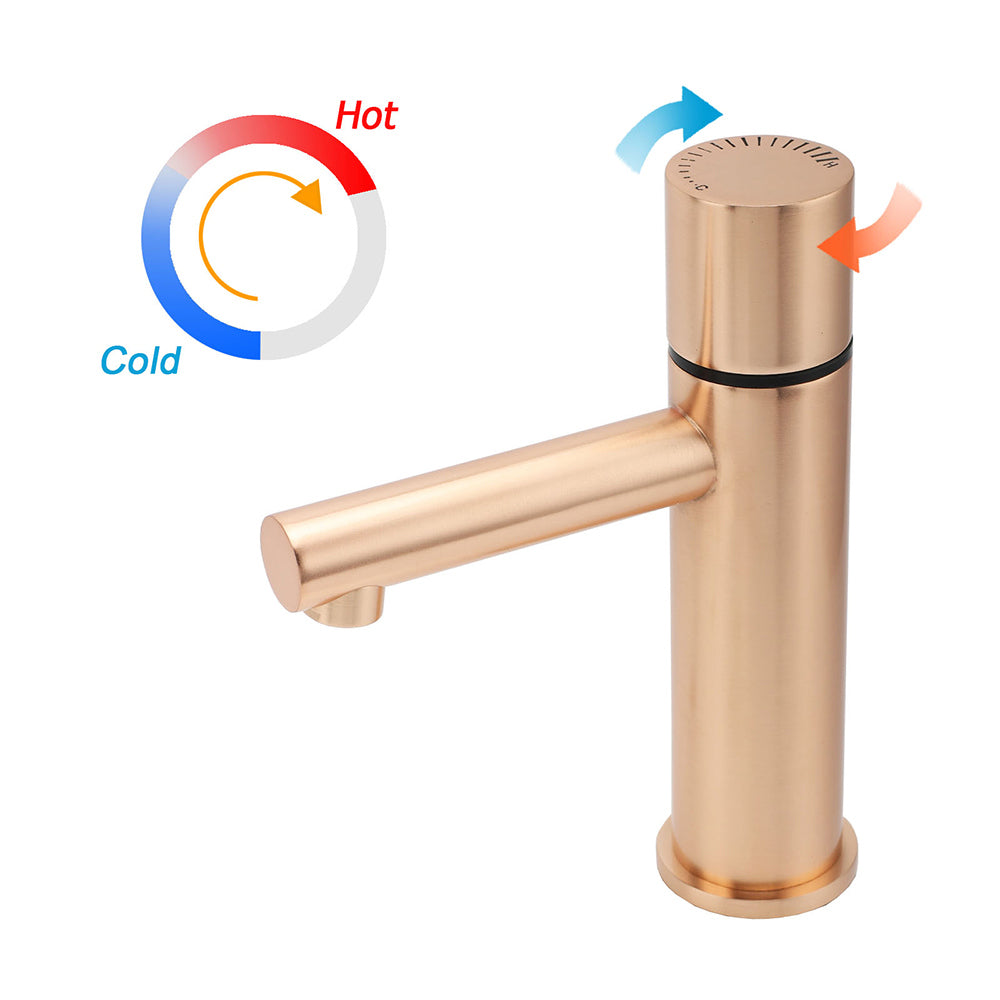 WELS 6L/min Rose Gold Basin Mixer Vanity Sink Bubble Faucet Tap Washing Laundry - Image 8