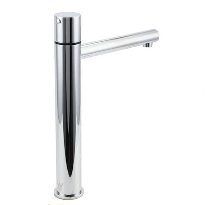 WELS 6L/min Tall Basin Mixer Vanity Sink Bubble Faucet Tap Laundry Chrome Round - Image 2