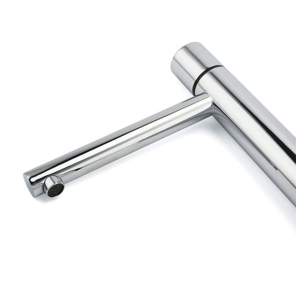 WELS 6L/min Tall Basin Mixer Vanity Sink Bubble Faucet Tap Laundry Chrome Round - Image 8